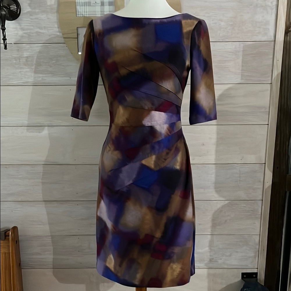 London Times Elegant Multicolor Women's Dress 4